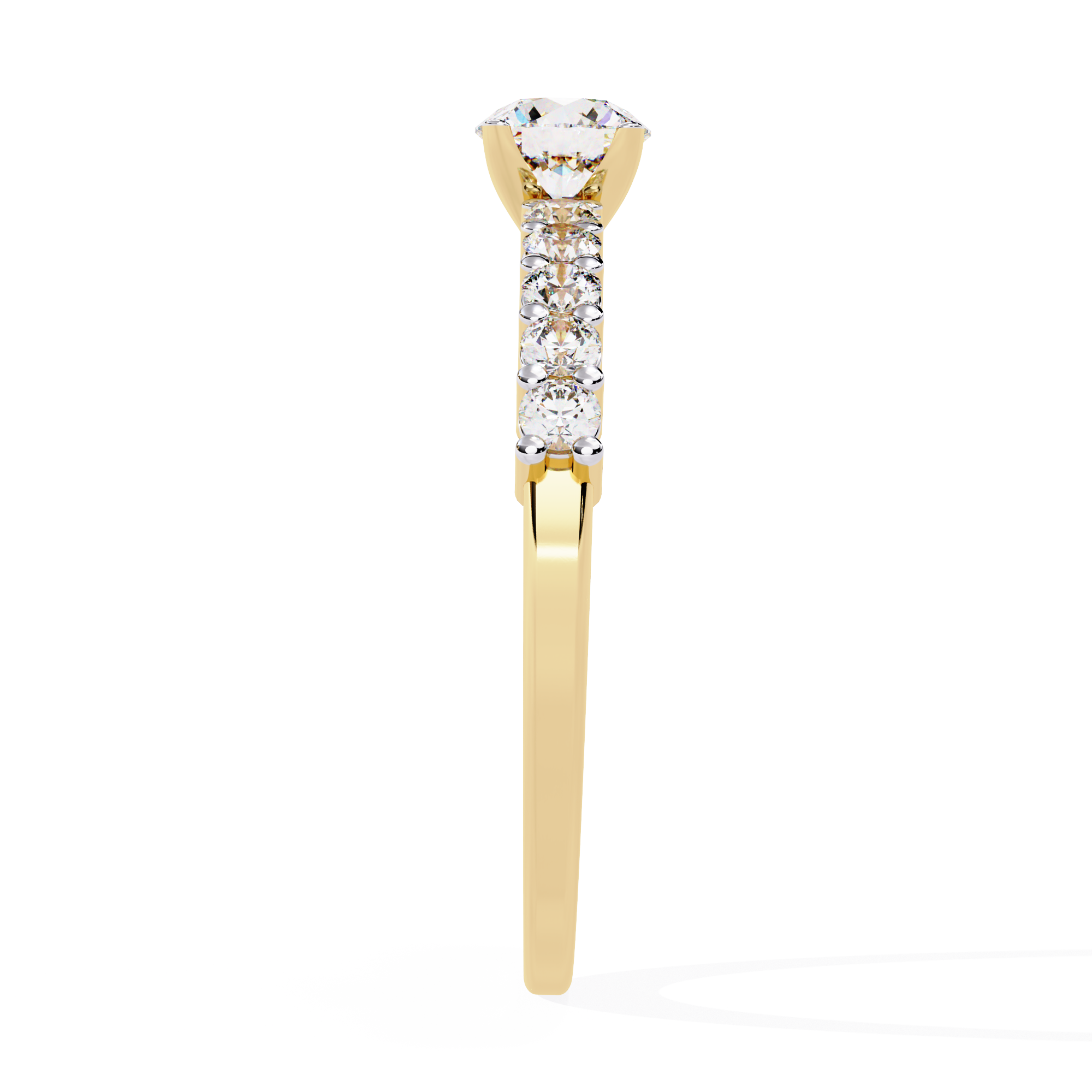 Solitairekart-0.67 CT Lab Grown Diamond Brilliant Round Solitaire Ring